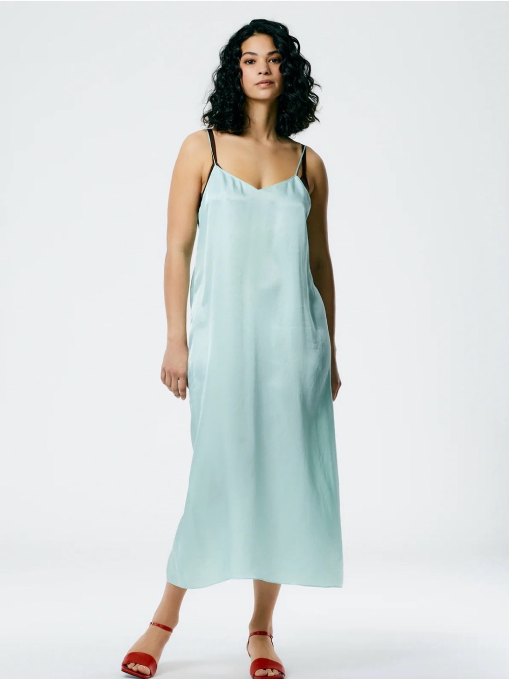 Tibi slip dress, mint color size 6.